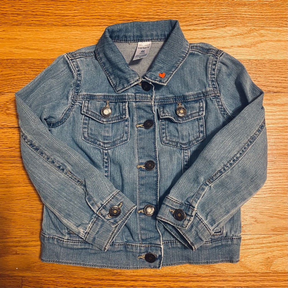 Carter’s Girls Denim Jacket Size 4T